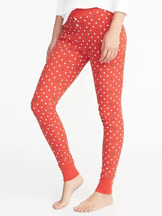 Thermal-Knit Pajama Leggings for Women