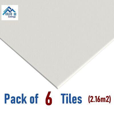 EasyClean abgehängte Deckenfliesen Vinyl 595x595 eckige Kante 600x600 uni weiß