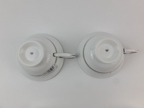 Wedgwood Florentiner Türkis Teetasse Untertasse 4er Set - Bild 3 von 4