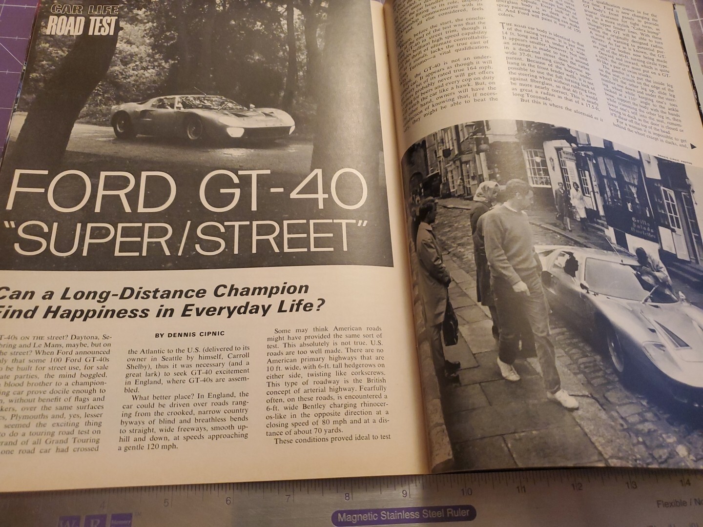 November 1966 Car Life Magazine 1967 New Cars Ford GT-40