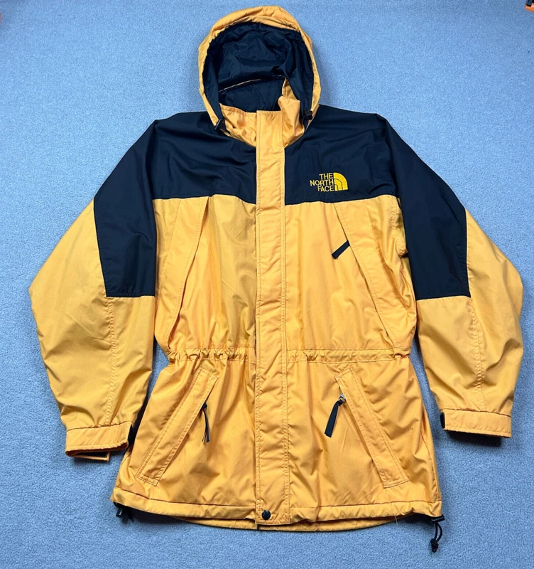 north-face vintage packable rain hooded jacket