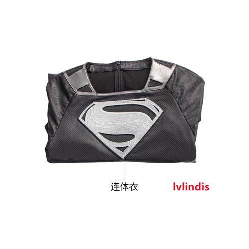 Disfraz de Superman Disfraz Traje Negro Clark Kent Liga de la Justicia Halloween Mono - Imagen 5 de 21