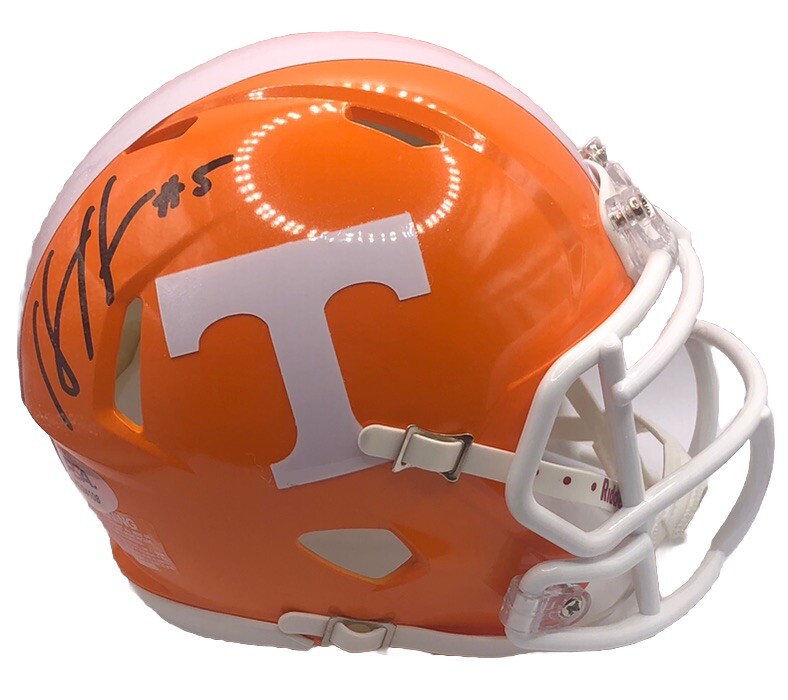 Hendon Hooker Autographed Signed Tennessee Volunteers MINI HELMET PSA/DNA 