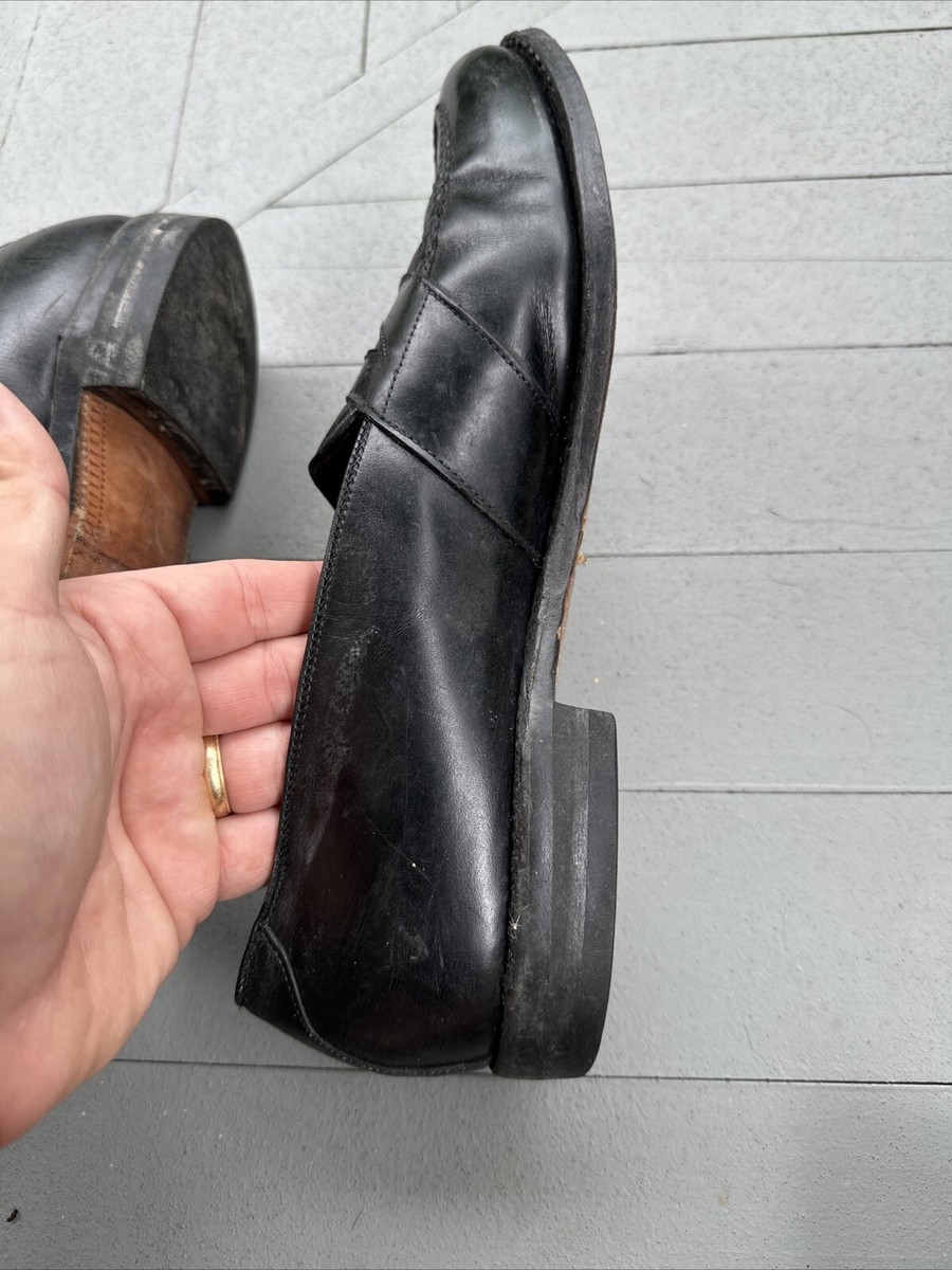 Allen Edmonds Randolph 4809 Black Leather Penny Loafer Dress Shoes