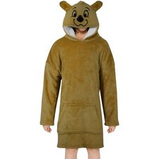 Kids Boys Girls Oversized Dog Snuggle Hoodie Blanket Super Soft Warm Fleece