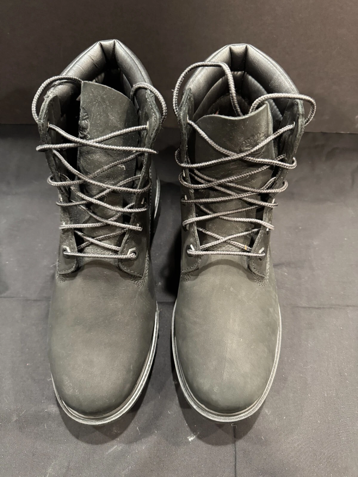 STIVALI IMPERMEABILI TIMBERLAND DONNA TAGLIA 10 LEGNI DI TIGLIO 6 POLLICI NERI NUOVI