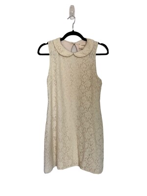 Urban Outfitters Coincidence & Chance Cream Lace Dress w/ Peter Pan Collar  | eBay