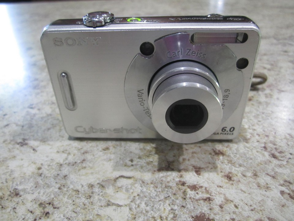Sony Cybershot DSCW50 6.0MP Digital Camera + Memory Card and extras TESTED eBay