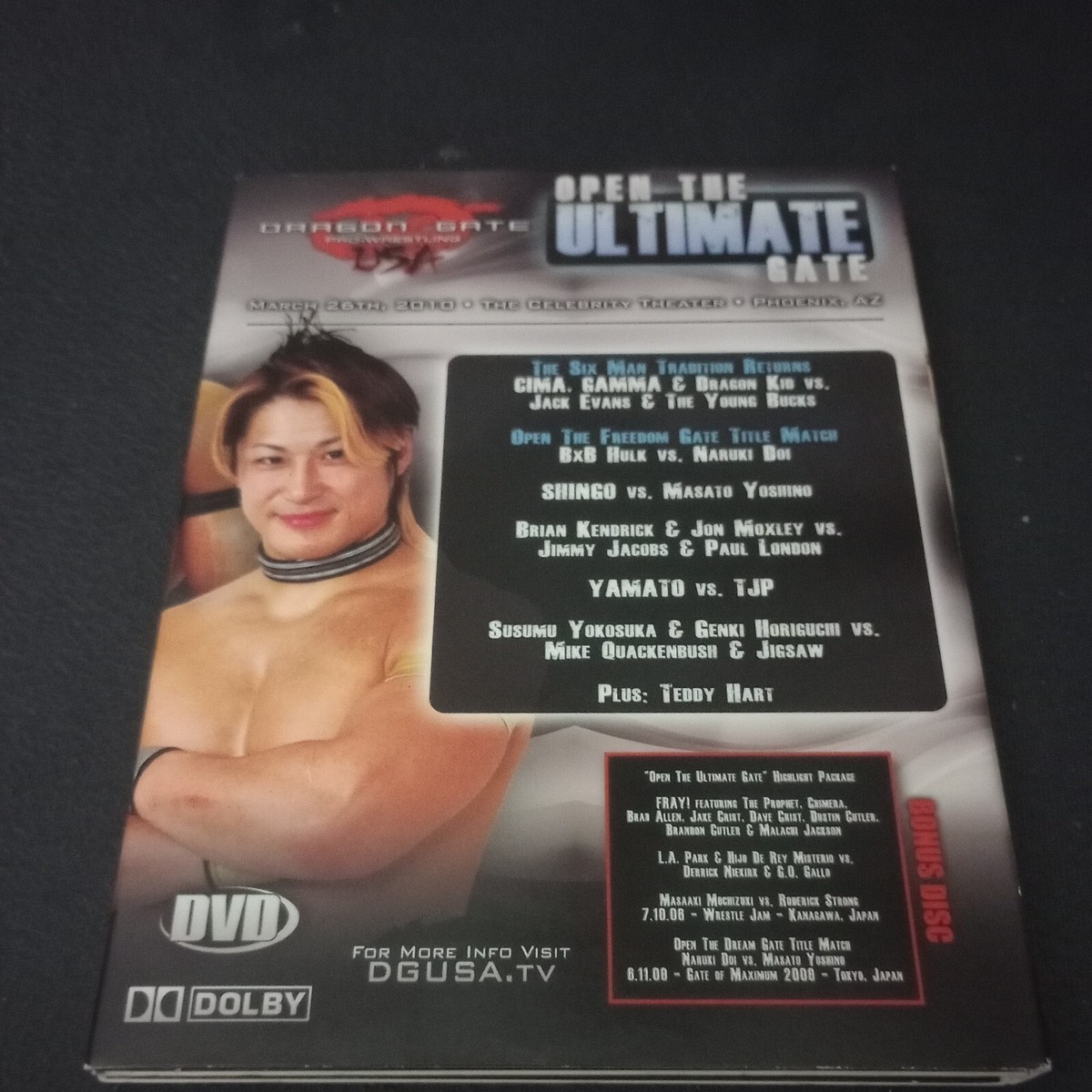 Dragon Gate USA Open The Ultimate 2010 DVD DGUSA Pro Wrestling Jon