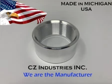 1 1/2" NPT FEMALE 6061-T6 ALUM WELD ON PIPE FITTING BUNG HIGH QUALITY QTY:1