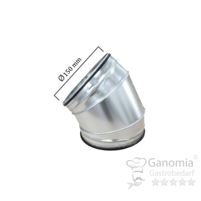 Produktbild von Rohrbögen 45° Und 90° Für Lüftungsrohr – Durchmesser 150-355 Mm Von Ganomia