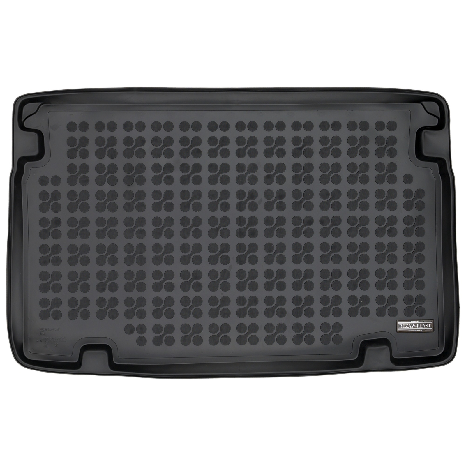 Tapis de coffre Rezaw-Plast en TPE haute densité finition noire pour Clio V