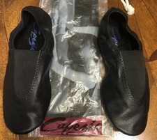 CAPEZIO BLACK 110 ATHENIAN PRACTICAL GYMNASTIC /GYM SHOES LEATHER NEW, SZ 7
