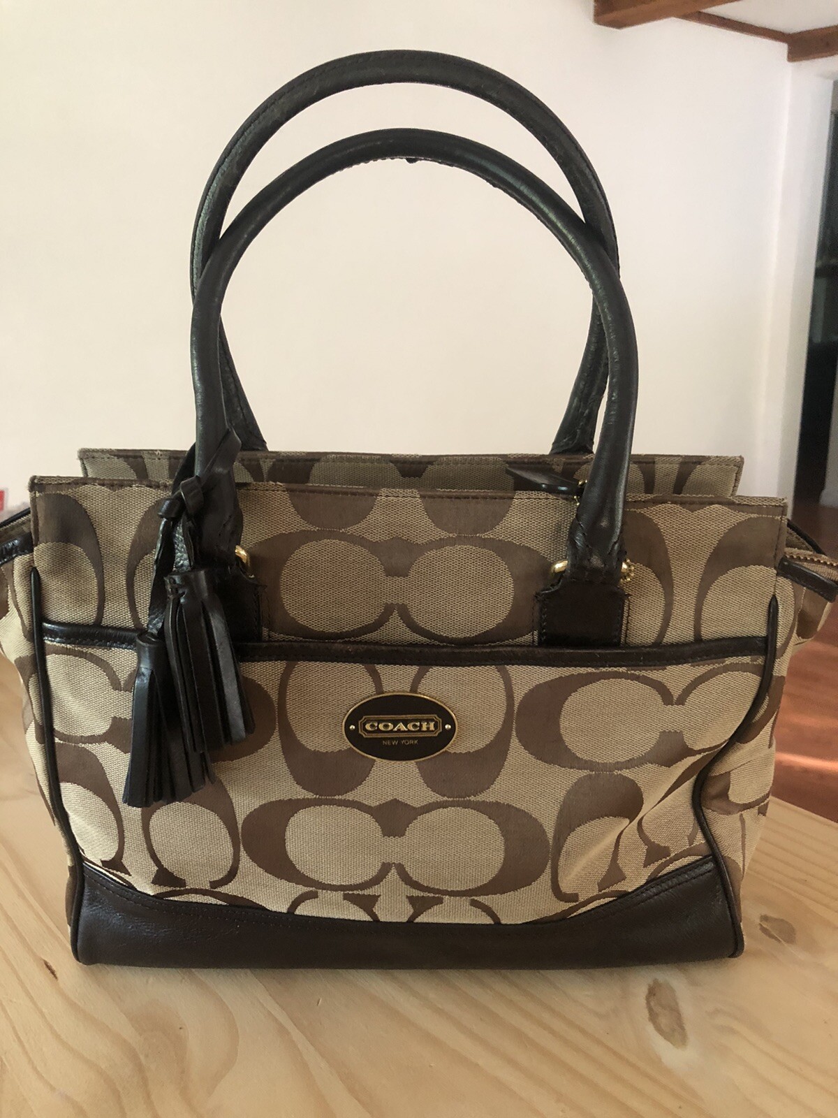 vintage coach signature bag Brown (See Pics For Detai… Gem