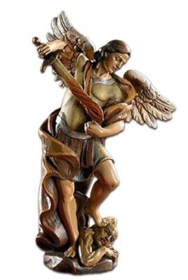 Saint Michael The Archangel 4'' Statue, New #AB-119