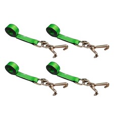 4 Pack 2 X 10 Tj Cluster Hook Car Strap For Wrecker Tow Truck Auto Hauling