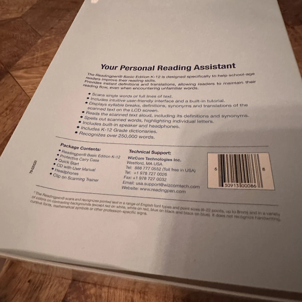 Pluma de lectura Wizcom K-12 bolígrafo escáner edición básica ¡Nueva caja abierta! Foto 2 de 4