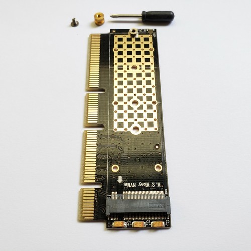 M.2 NVME SSD PCIE 4.0 ADAPTER CARD M KEY X16 X8 X4 FOR 1U Server Mini ITX PC - 第 3/5 張圖片