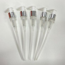 Bulk Dispenser 24/410 Bottle Pump Head Replacement Push Type WHITE SILVER LID