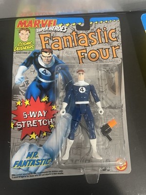 1992 Toybiz Marvel  Super Heroes Fantastic Four Mr Fantastic Figure  5 Way VTG