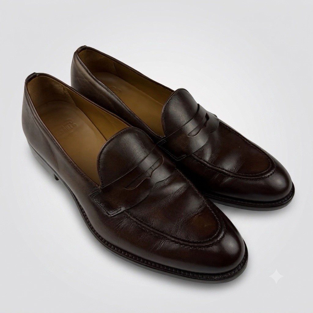 Thursday Boot Co. Brown Leather Penny Lincoln Loafers - Size 9 1/2 Small Batch