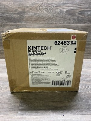 Kimtech 62483(04) M3 Sterile Soft Tie Face Masks Case of 200-exp