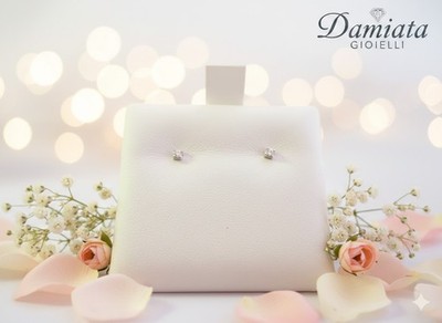Damen Glühwürmchen Schmuck Weißgold und Diamanten Ohrringe ORFB-9KT-1