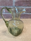 MCM Hand blown Glass Pitcher Green — photo 3