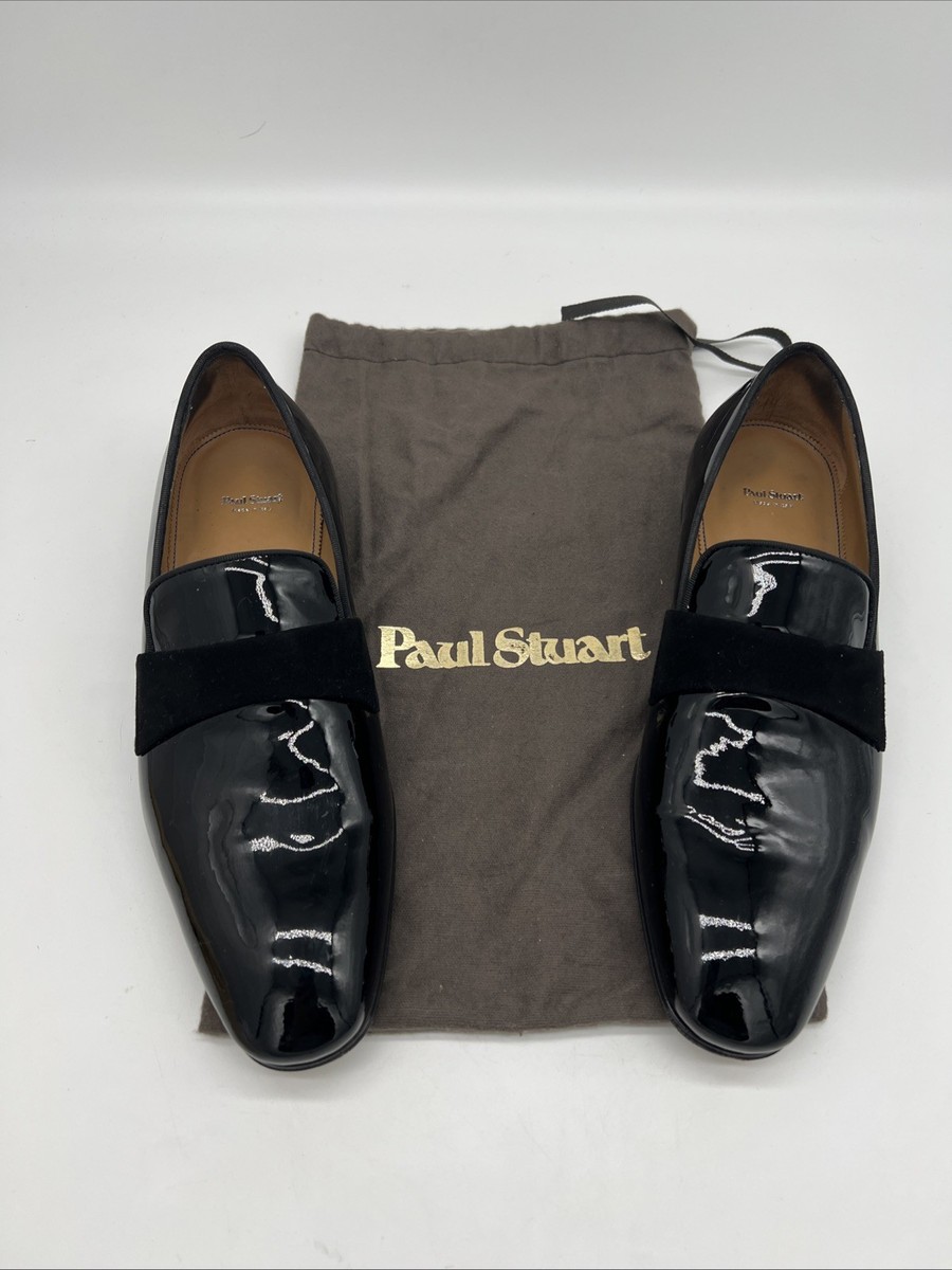 Paul Stuart Black Patent Leather Slip-On Loafers Heron Formal Slip-On main image 2