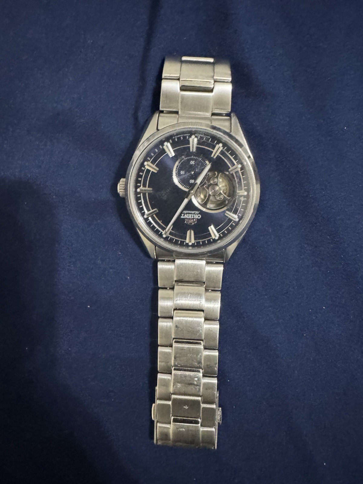 Orient Men's Automatic Wristwatch Stainless Steel Blue Dial