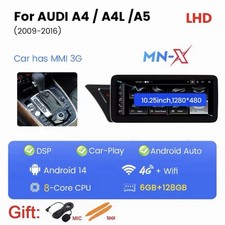 Autoradio Per Audi A5-S5–B8-A4-A4L-S4 2009-2017 CarPlay Wireless 6G+128GB 4G