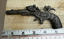 Antique Stevens Lion Figural Lions Head Cast Iron Cap Gun