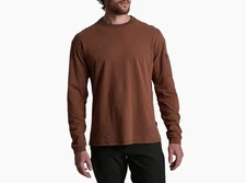 Kuhl Kommando Crew Organic Cotton Long Sleeve Shirt in Rustic Brick- New w/ Tags