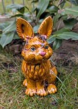 Hase  KERAMIK - Rosenkugel Handarbeit -DEKO natürlich