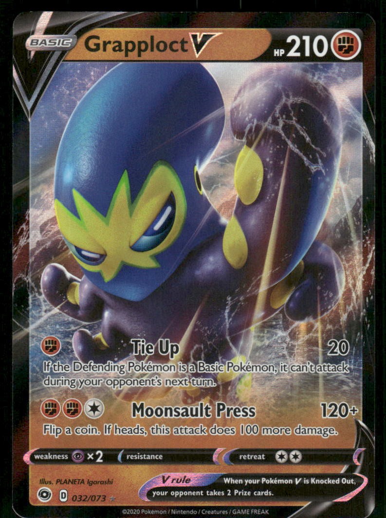 Grapploct V 32/73 Ultra Rare Holo NM Pokemon Champion's Path