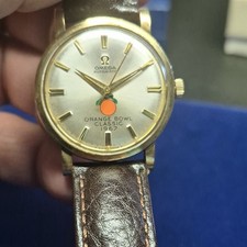 OMEGA Orange Bowl Classic 1967 Automatic Swiss 10k Gold Plated Silver Dial 35mm
