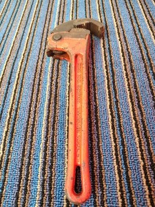 plumber hvac mechanic ridgid tool co. rapid grip  pipe wrench usa made