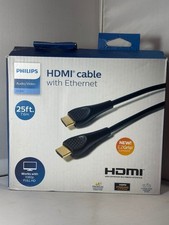2 PACK Philips 25' HDMI High Speed Cable with Ethernet - Black