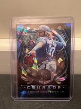 2020 Panini Chronicles Crusade - Vladimir Guerrero Jr. Blue Cracked Ice /99 #12