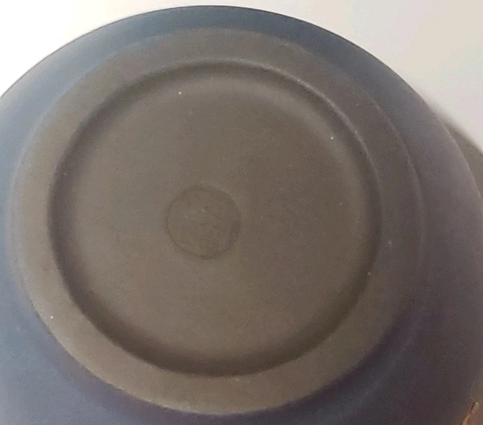 Tetera y taza de arcilla china Vitage Yixing con marca de cerezo Foto 3 de 4