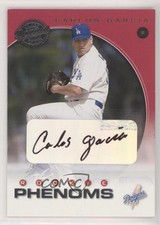 2001 Donruss Class Of Phenoms Rookie 75/625 Carlos Garcia #205 Auto 7ut