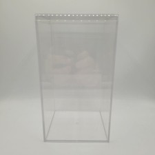 12 Clear Display Case Rectangle for Collectibles Crafts Plushies 7.5" x 4" x 4"