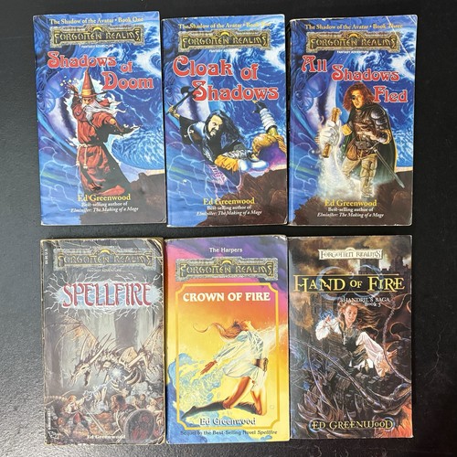 Forgotten Realms Shadow of the Avatar Trilogy & Shandril’s Saga Complete Sets PB
