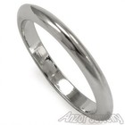 10k White Gold Knife Edge Wedding Band Ring size 4 to 9 #R1331 — photo 1