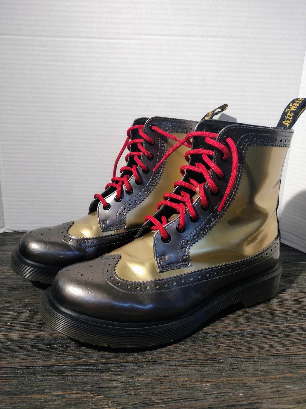 Doc Martens Air Wair Combat Boots Harrie Style AW004 Women's Size 9
