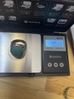 Silver Ring Blue Turquoise Oval Cabochon Bezel Set Size 11 — photo 7