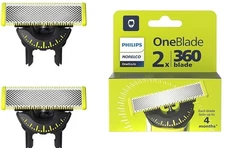 Philips Norelco OneBlade 360 Lifespan 4 Mo/Blade - 2 Replacement Blades QP420/80