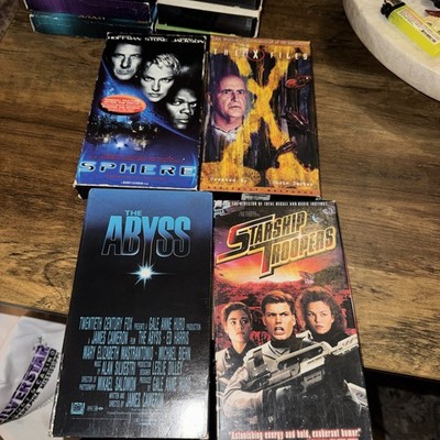 Sci-fi VHS Lot 90s : Starship Troopers , The Abyss , Sphere , X-Files