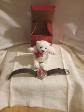 Coffret cadeau vintage Beverly Hills Gift Company ours à coke et montre