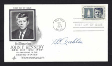 Frederick L. Conklin signed cover Presented JFK Navy and Marine Corps Medal